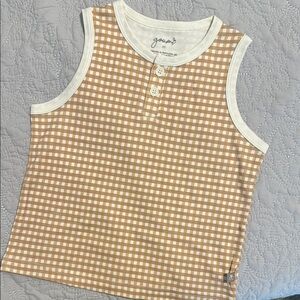Goumi Gingham Tank Top